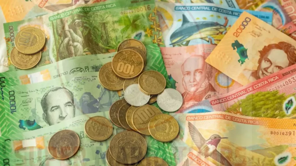image showcasing costa rica coins and notes